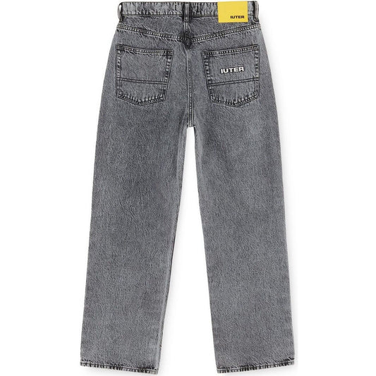 Iuter Jeans para hombre - Pantalones vaqueros sueltos - Gris