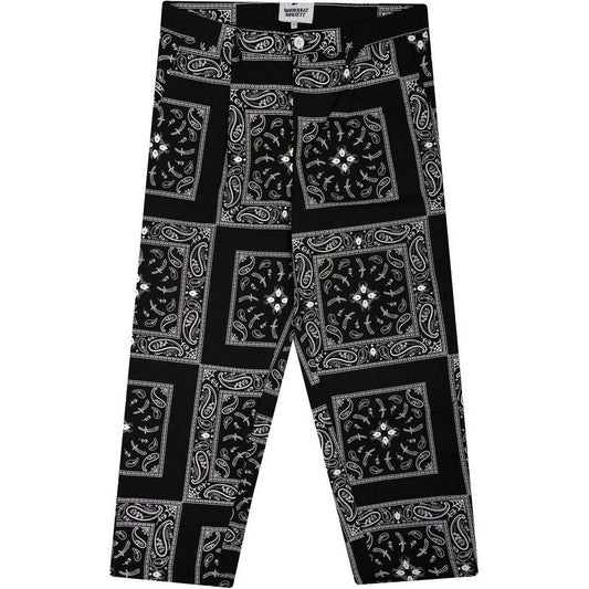 Pantalon Doomsday pour hommes - Pantalon Chino Bandana - Noir