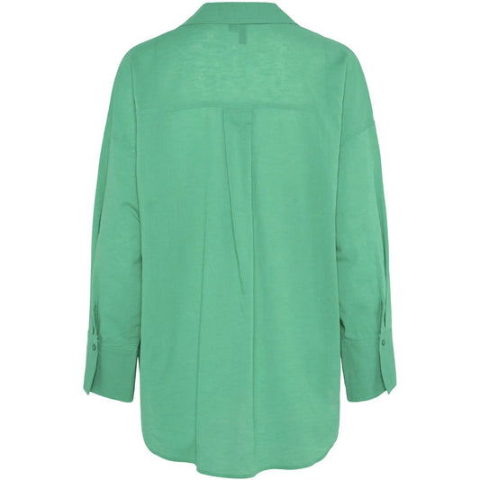 Pieces Damen-Hemden – Pcmatinka Ls Shirt – Grün