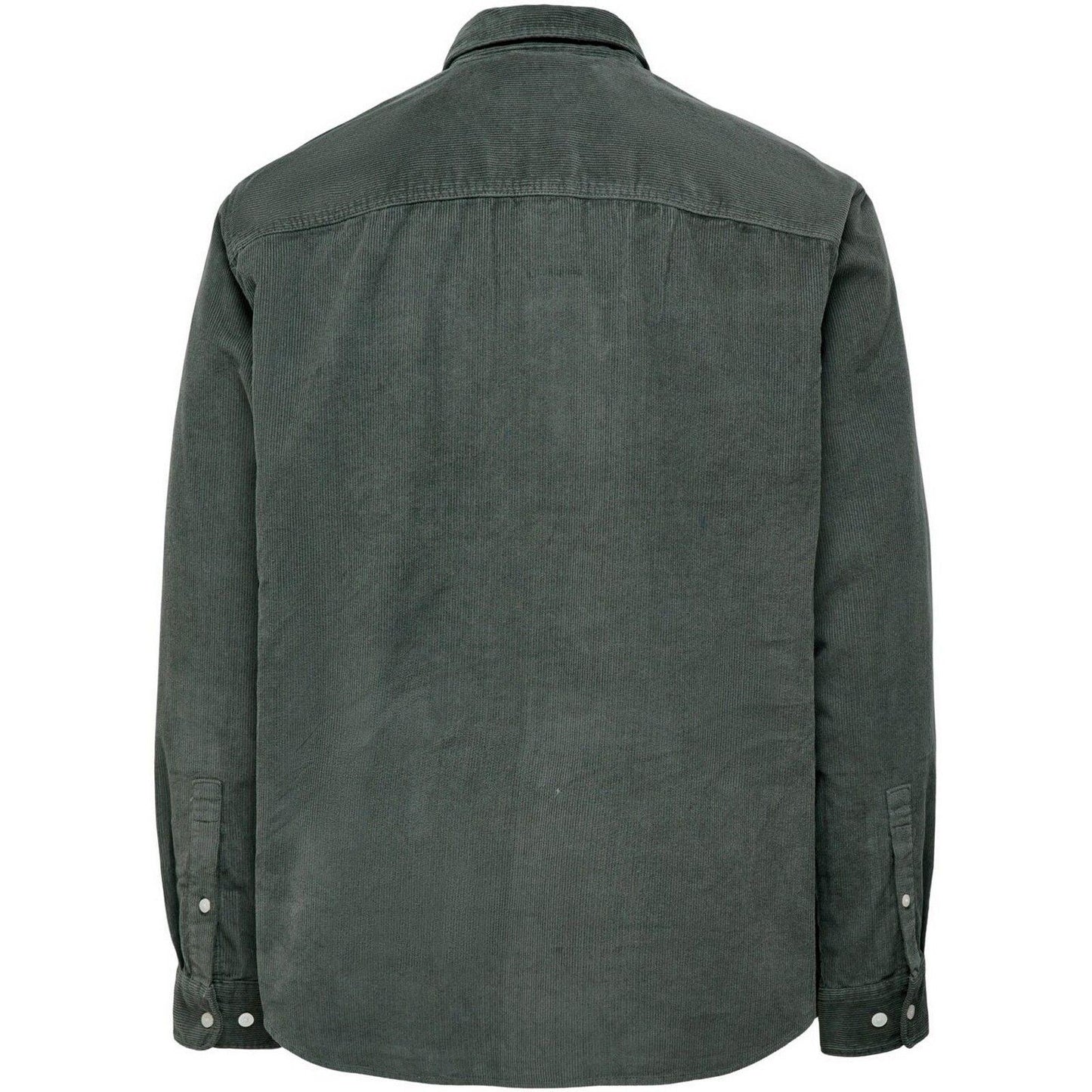 Camicie casual Uomo Only & Sons - Onsalp Rlx 2Pkt Washd Cord Ls Shirt Noos - Grigio