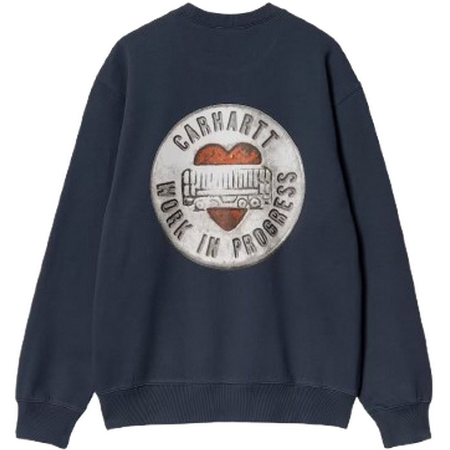 Carhartt Wip Herren-Langarmhemden – Button Sweat – Blau