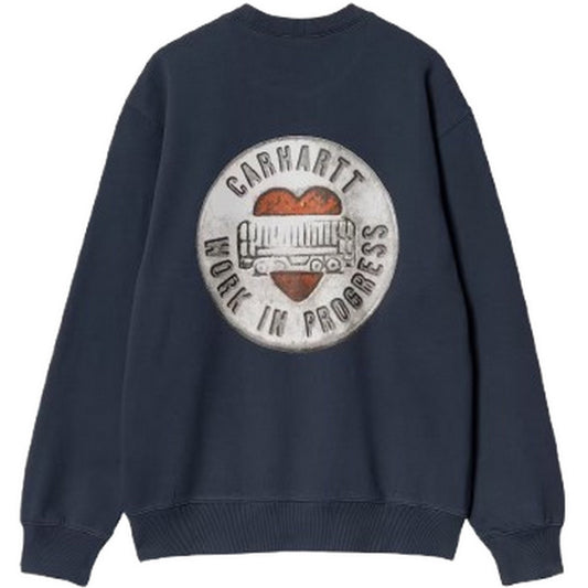 Maglie a manica lunga Uomo Carhartt Wip - Button Sweat - Blu