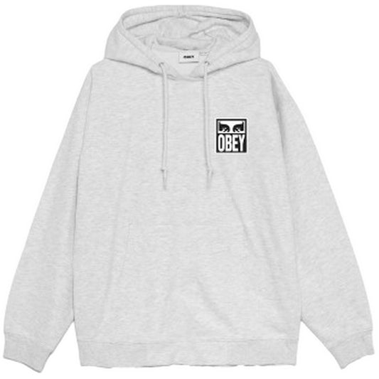 Obey Sweats à capuche pour hommes - Obey Eyes Icon Hood Premium Fleece - Gris