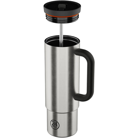 Thermos pour boissons Mixte 24 bouteilles - Straw Cup 800 - Argent