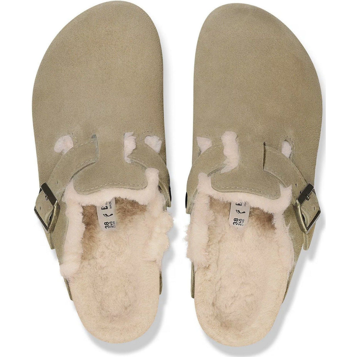 Sandali Unisex Birkenstock - Boston Shearling - Beige