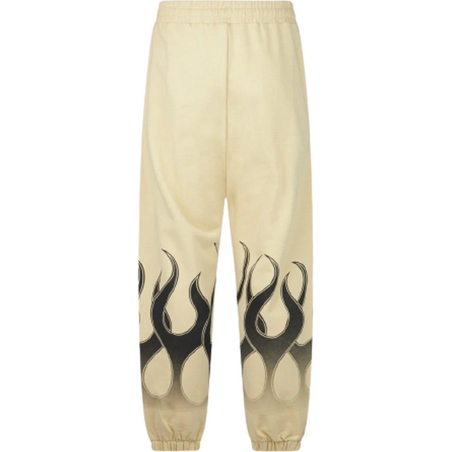 Pantalon Vision of Super pour hommes - Pantalon sable avec flammes noires - Beige