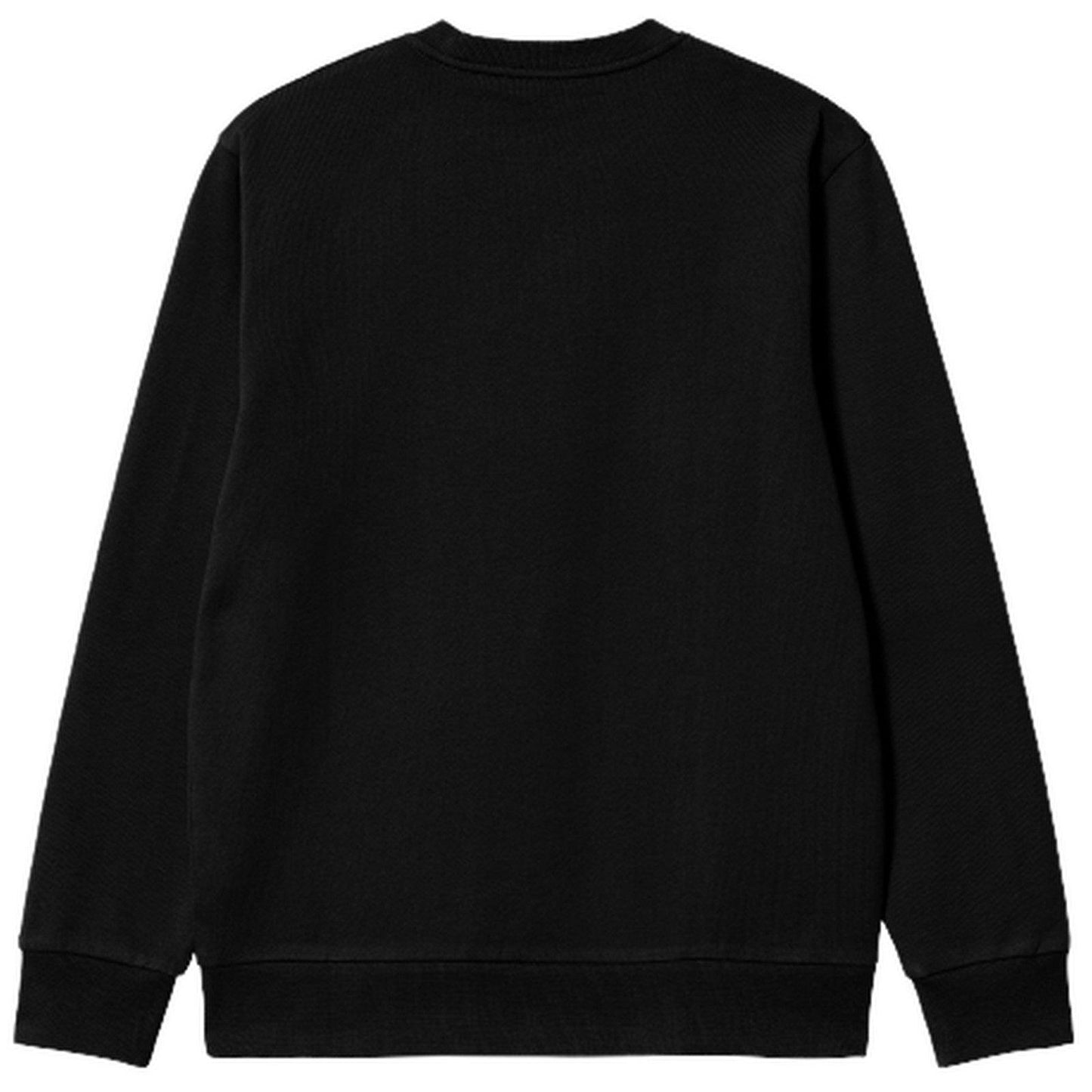 Felpe senza cappuccio Uomo Carhartt Wip - Script Embroidery Sweat - Nero