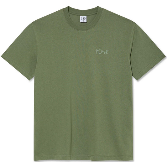 Polar Herren-T-Shirt – Contrast Tee Stroke Logo – Grün