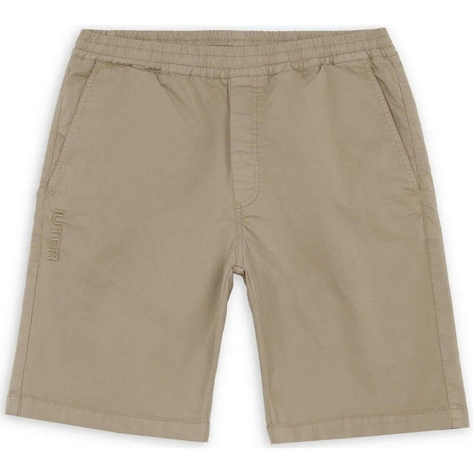 Iuter Short pour Homme - Short Jogger - Beige