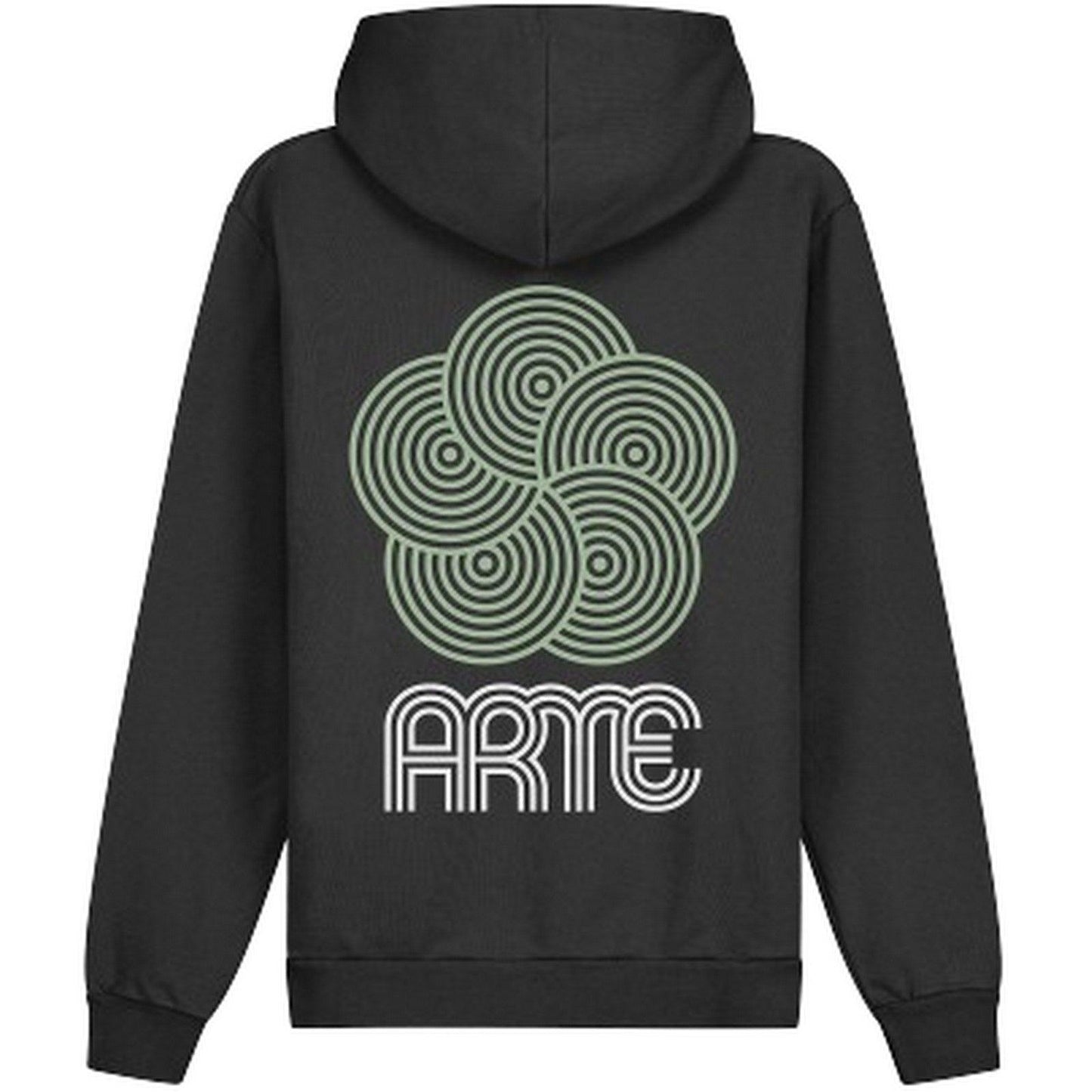 Felpe con cappuccio Uomo Arte Antwerp - Circle Flower Back Front Print Hoodie - Nero