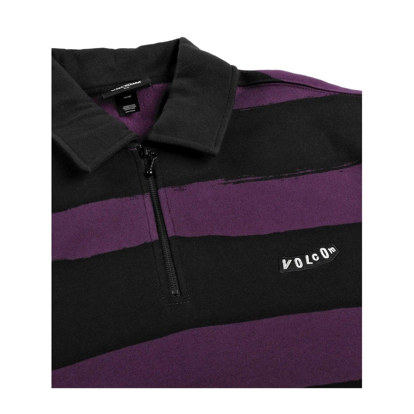 Felpe senza cappuccio Uomo Volcom - Nevermine Crew - Viola
