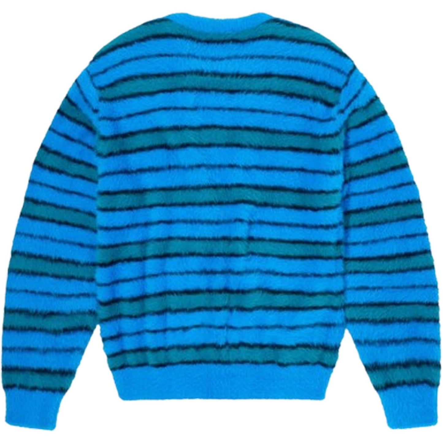 Maglioni Uomo Edwin - Striped Hairy Sweater - Blu