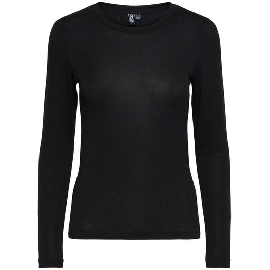 Pieces T-Shirts pour Femmes - Pcmaria Ls Top Noos Bc - Noir