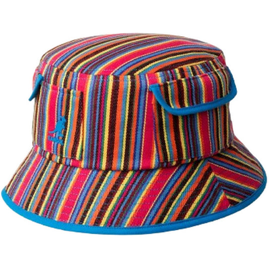 Kangol Unisex Bucket Hats – Mehrfarbig Streifeneimer – Mehrfarbig