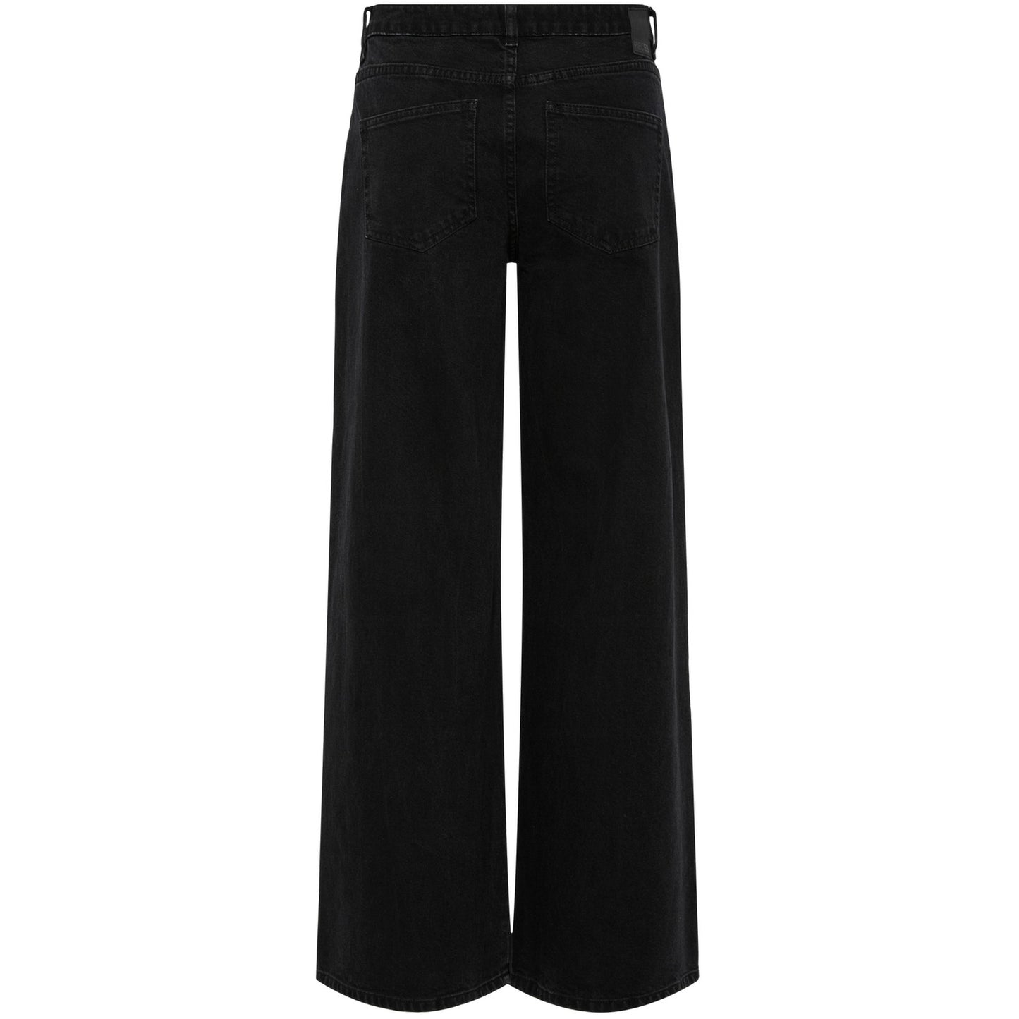 Jeans Donna Pieces - Pcselma Lw Wide Jeans Bl Noos Bc - Nero
