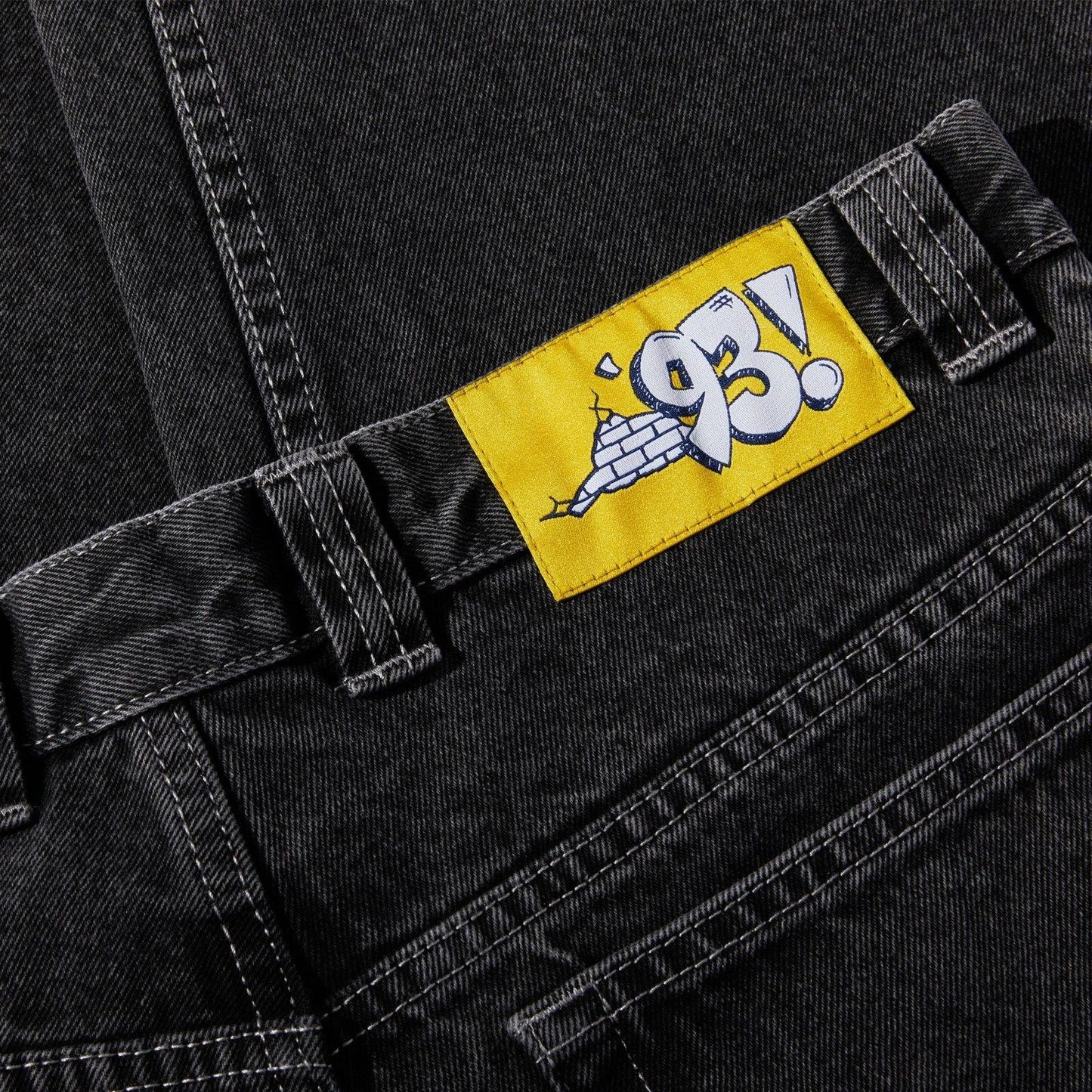 Vaqueros polares para hombre - ¡'93! Vaqueros - Negro