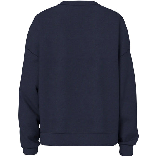 Felpe senza cappuccio Donna Pieces - Pcchilli Ls Loose Sweat Noos Bc - Blu