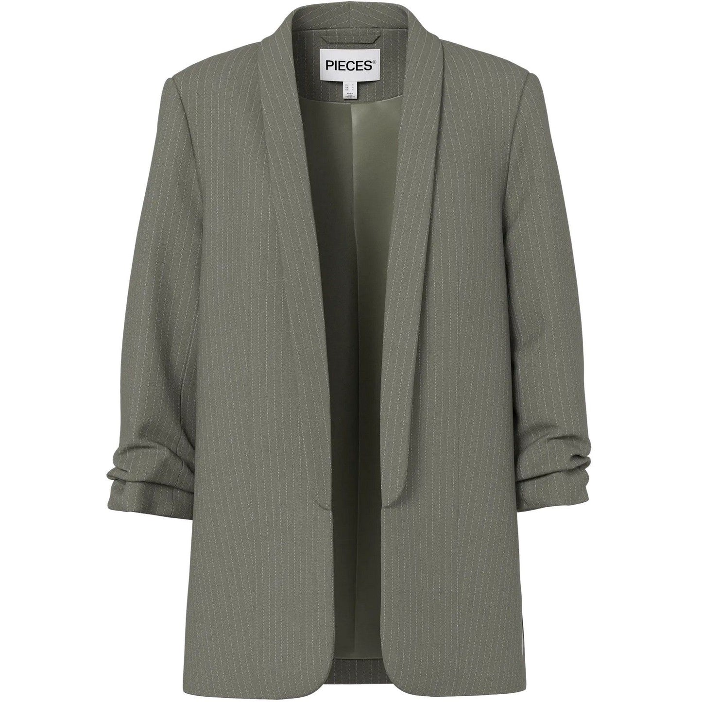 Giacche da abito e blazer Donna Pieces - Pcbosella 3/4 Pinstripe Blazer Noos Bc - Grigio