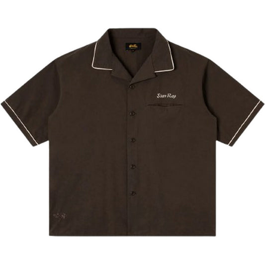 Stan Ray Freizeithemden für Herren – Ss Bowling Shirt – Schwarz