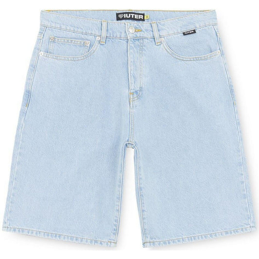 Iuter Herren-Shorts – lockere Denim-Shorts – Hellblau