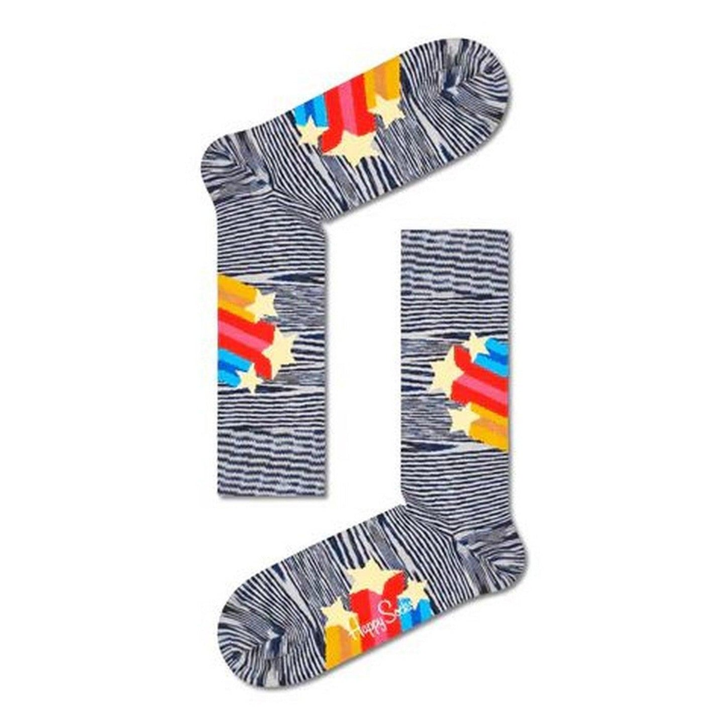 Chaussettes Happy unisexes - Chaussettes Shooting Stars - Multicolore