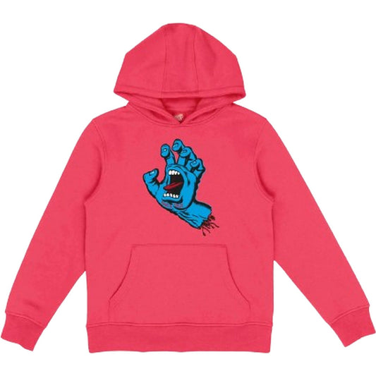 Sudaderas con capucha para niños Santa Cruz - Capucha con mano que grita para jóvenes - Rojo