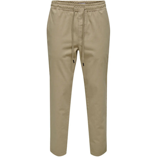 Pantalones de hombre Only & Sons - Onslinus Taper 0183 Pant Noos - Beige