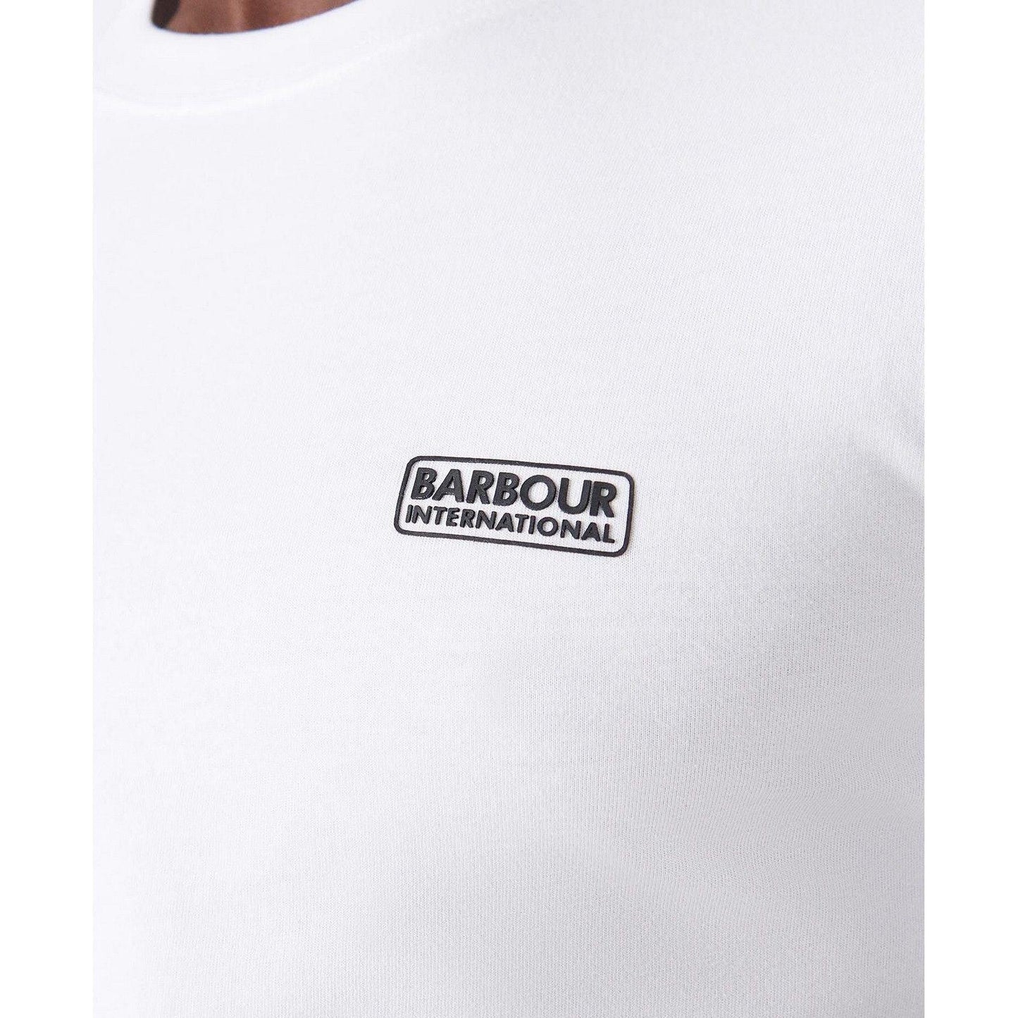 Barbour International Herren-T-Shirt – kleines Logo-T-Shirt – Weiß