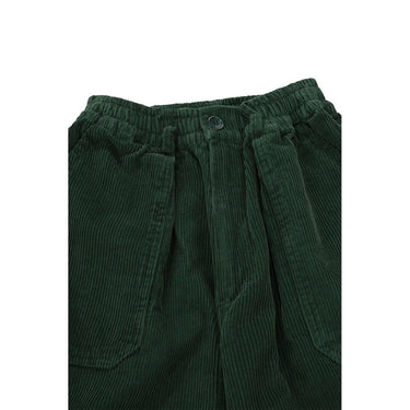 Pantaloni Uomo KAPPY DESIGN - One Tuck Fatigue Corduroy Pants - Verde