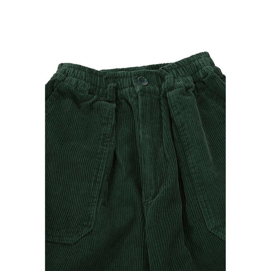 Pantaloni Uomo KAPPY DESIGN - One Tuck Fatigue Corduroy Pants - Verde