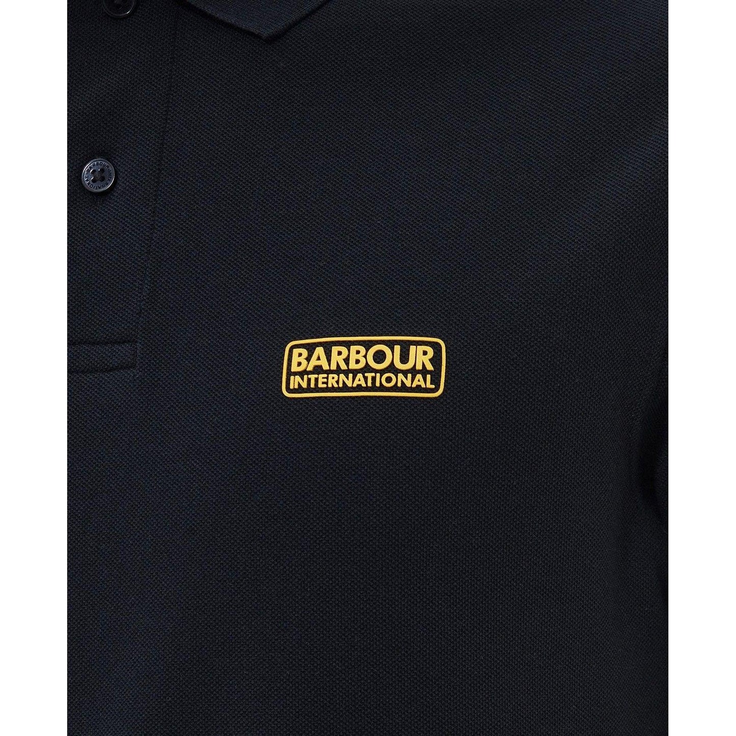 Barbour International Men's Polo - Essential Polo Midlayers - Black