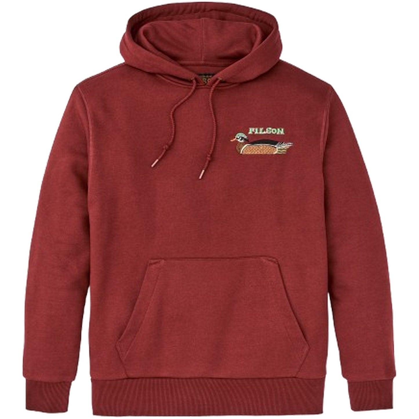 Felpe con cappuccio Uomo Filson - Prospector Embroidered Hoodie - Rosso