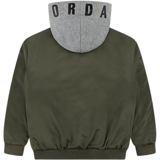 Unisex-Jungenjacken Jordan – Big Logo Hooded Bomber – Grün