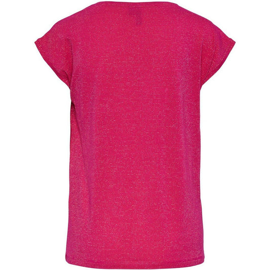T-shirt Donna Pieces - Pcbillo Tee Lurex Stripes Noos - Viola