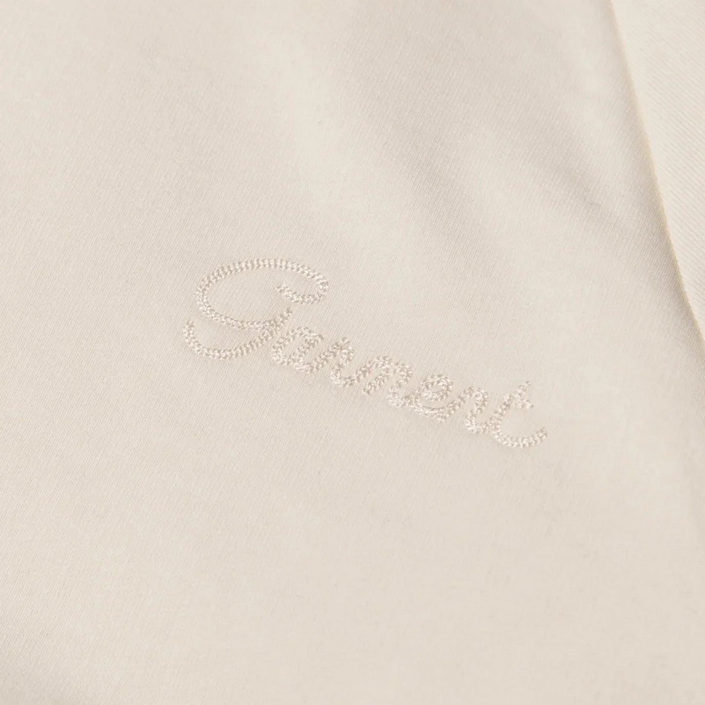 Sudaderas de hombre GARMENT - Cuello redondo de doble capa con doble bordado - Beige