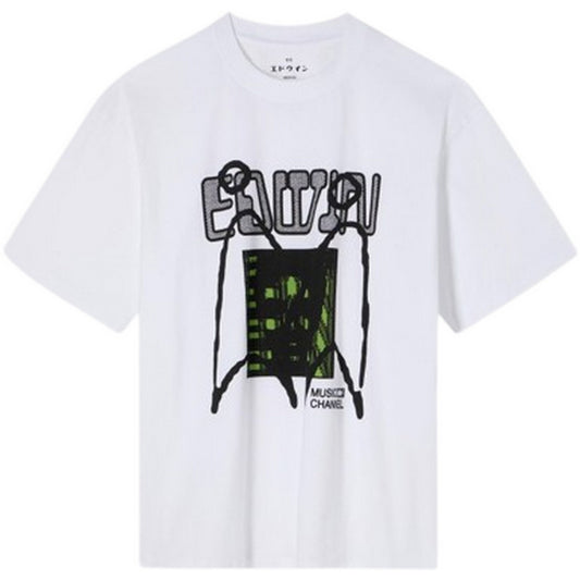 Edwin Herren T-Shirt – Channel Ts – Weiß