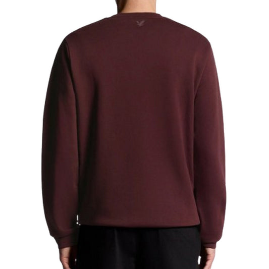 Maglie a manica lunga Uomo Lyle & Scott - Logo Brushback Crew Neck Sweat - Bordeaux