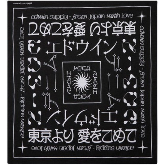 Foulards unisexes Edwin - Edwin Bandana - Noir