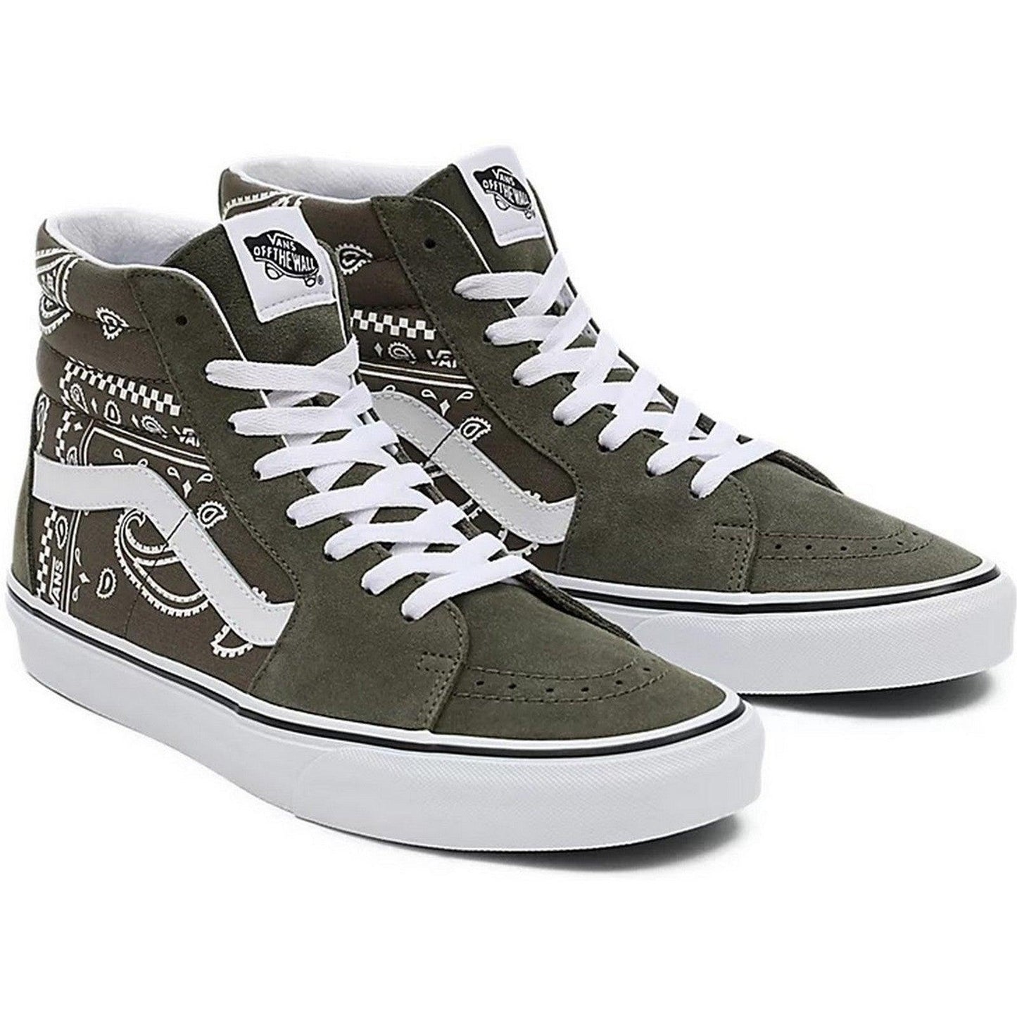Vans Baskets pour hommes - Ua Sk8-Hi (Peace Paisley) - Vert