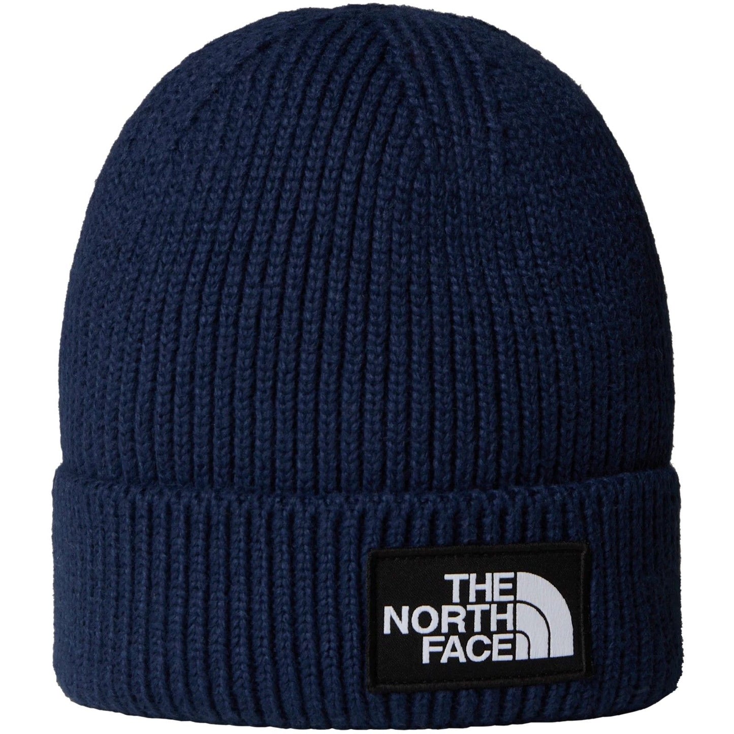 The North Face Unisex Knitted Beanies - Tnf Logo Box Cuffed Beanie - Blue