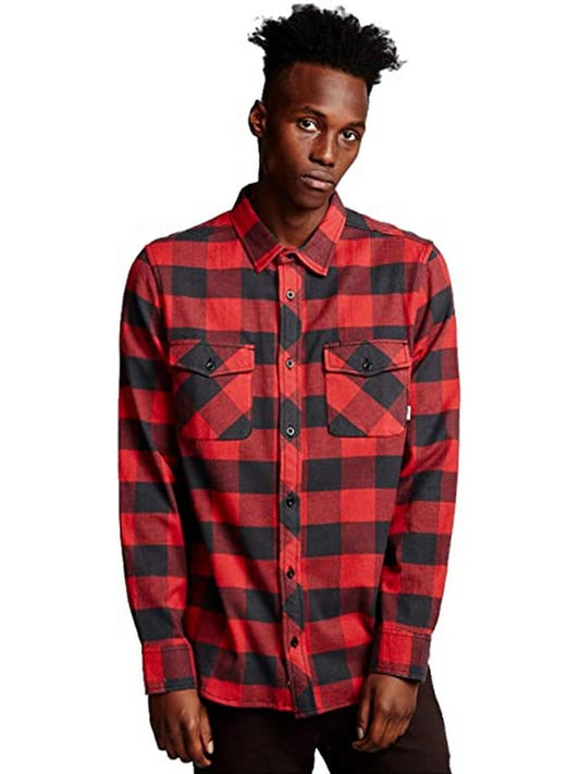 Camisas Casuales De Hombre Element - Tacoma 2 Colores Ls - Rojo