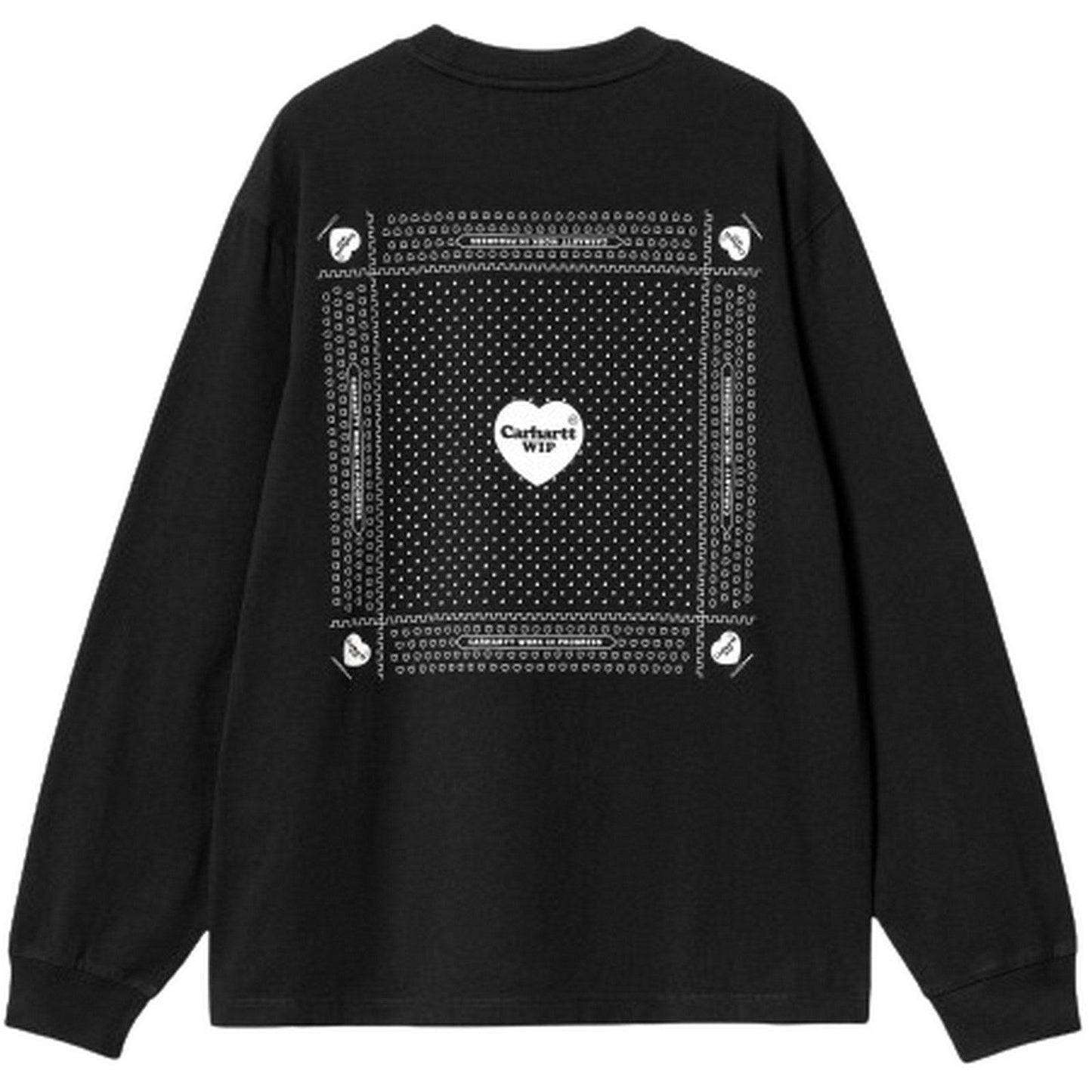 Maglie a manica lunga Donna Carhartt Wip - W' L/S Heart Bandana T-Shirt - Nero