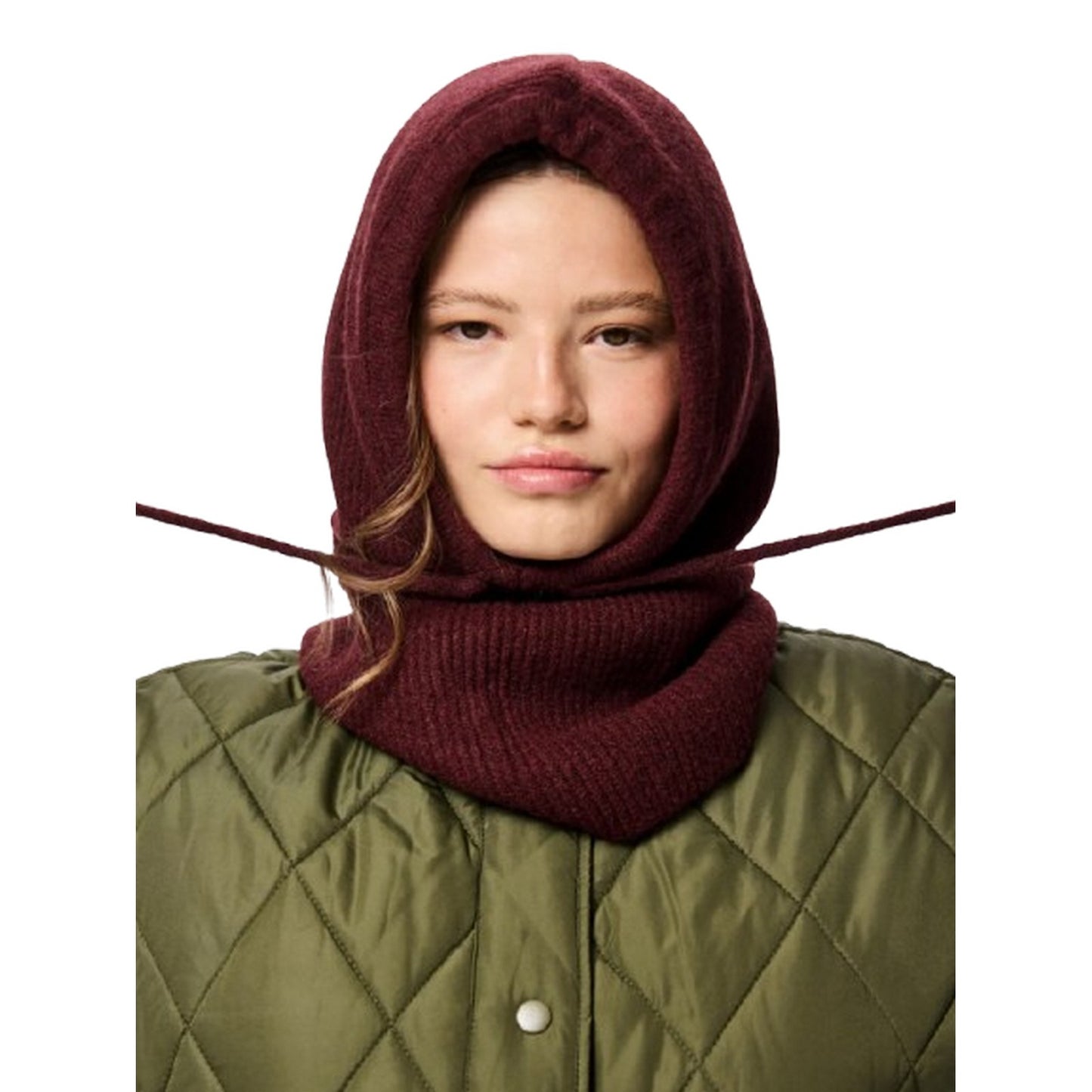 Gorros de punto Mujer Piezas - Pcfilisa Snood Noos Bc - Burdeos