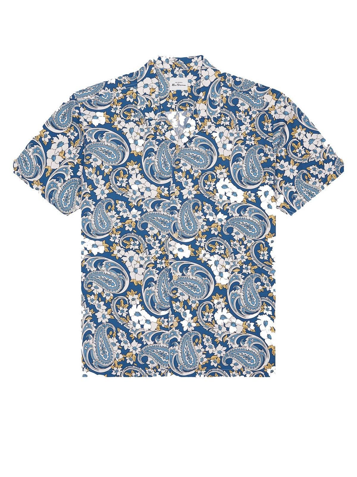Camicie casual Uomo Ben Sherman - Floral Paisley - Blu