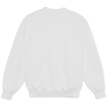 Sweats à capuche polaires pour hommes - Ed Crewneck Patch - Blanc