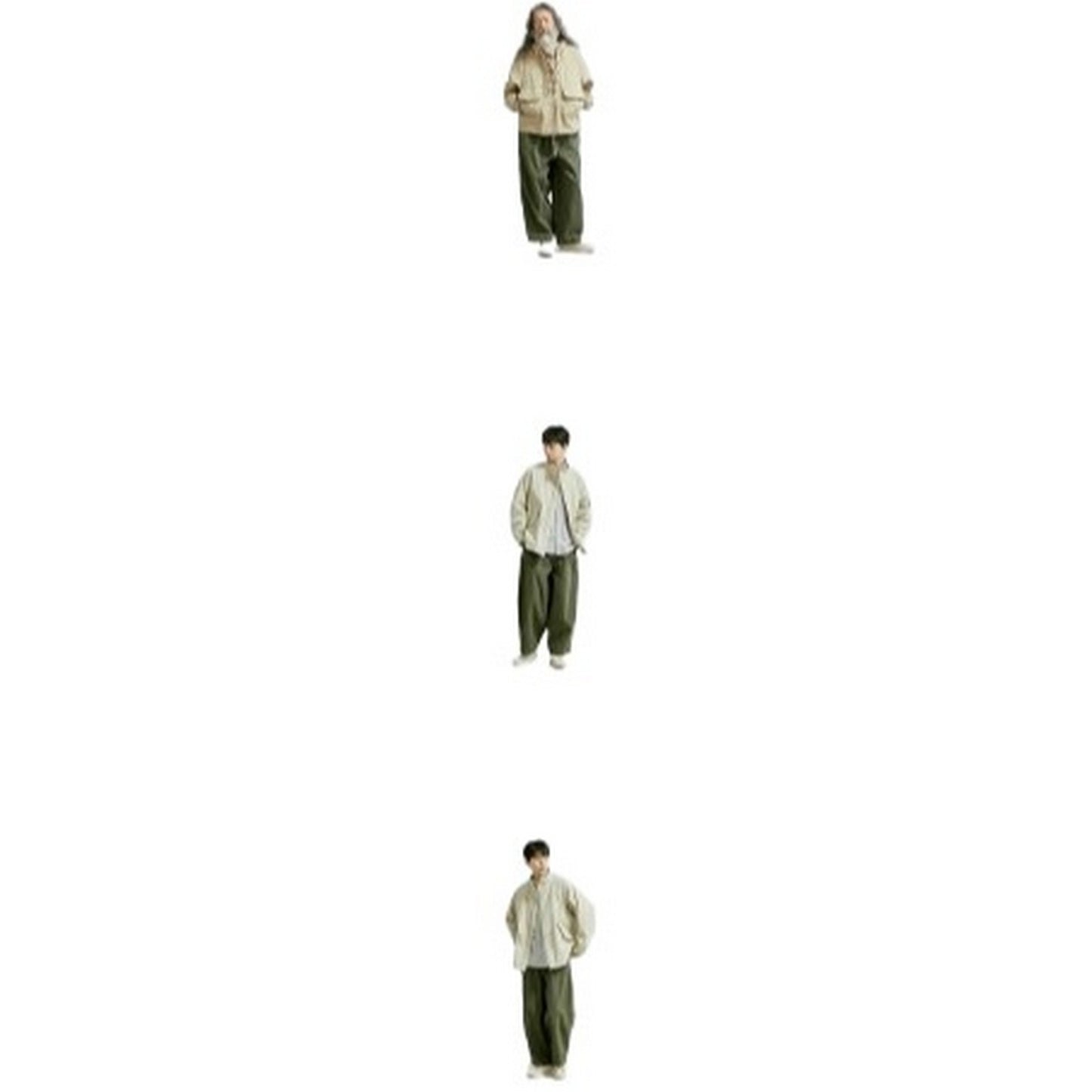 Pantaloni Uomo Frizmworks - Twill Balloon Pants - Verde
