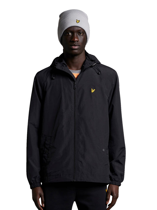 Kurtki męskie Lyle & Scott – Kurtka z kapturem Ls Zip Trought – Czarna