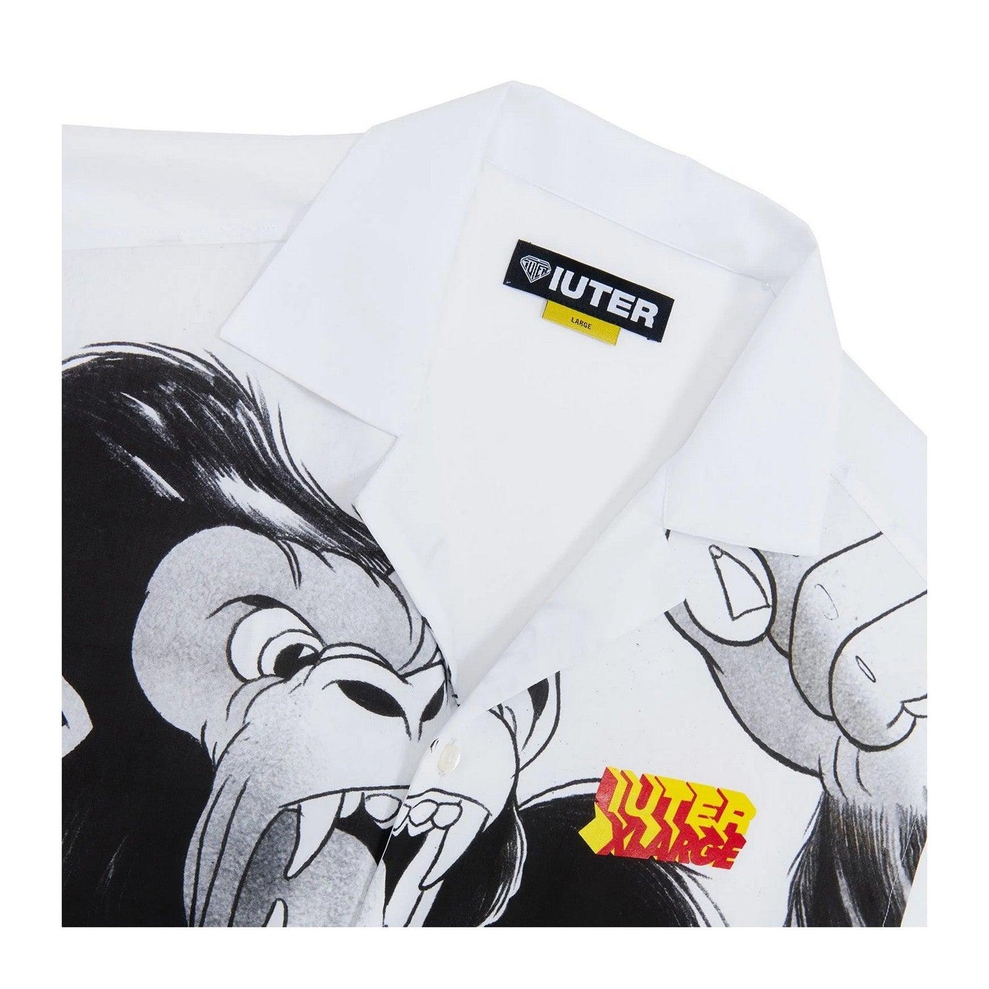 Chemises décontractées pour hommes Iuter - Chemise géante Xiuter - Blanc