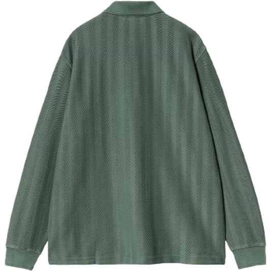 Męskie koszule codzienne Carhartt Wip – L/S Morrison Rugby Shirt – Zielony