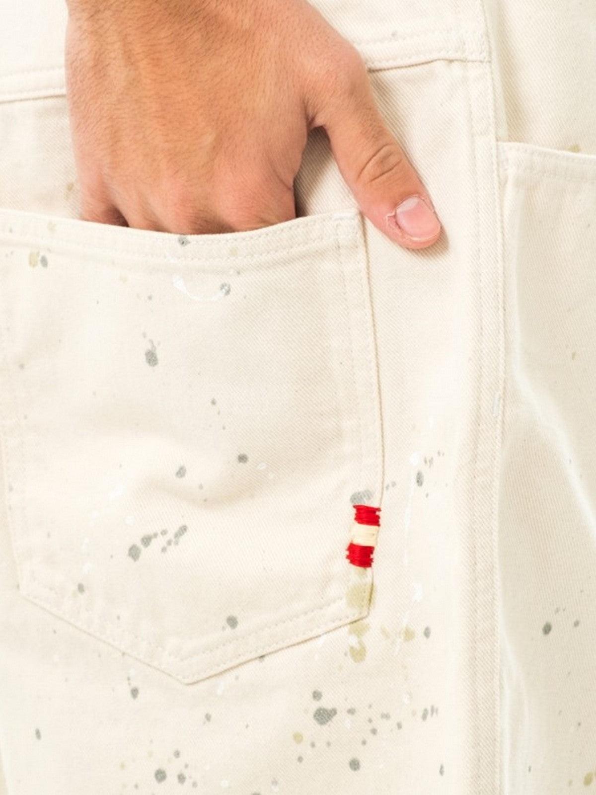 Bermuda Uomo Amish - Bermuda Bernie Amish Bull White Painter - Bianco